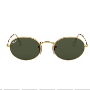 Ray-Ban Gold Oval Sunglasses RB3547N
